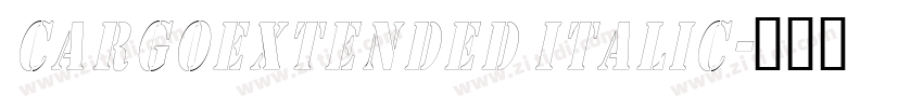 CargoExtended Italic字体转换
